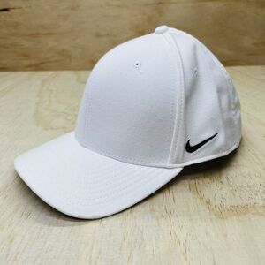 NEW M/L Nike Classic 99 Blank Team Dri-FIT Swoosh Flex Hat White